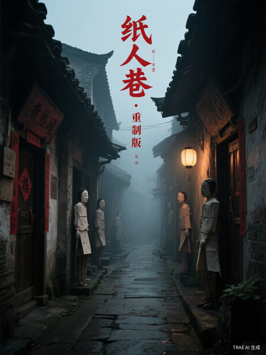 纸人巷·重制版 - 纸灯客著 | 悬疑小说封面